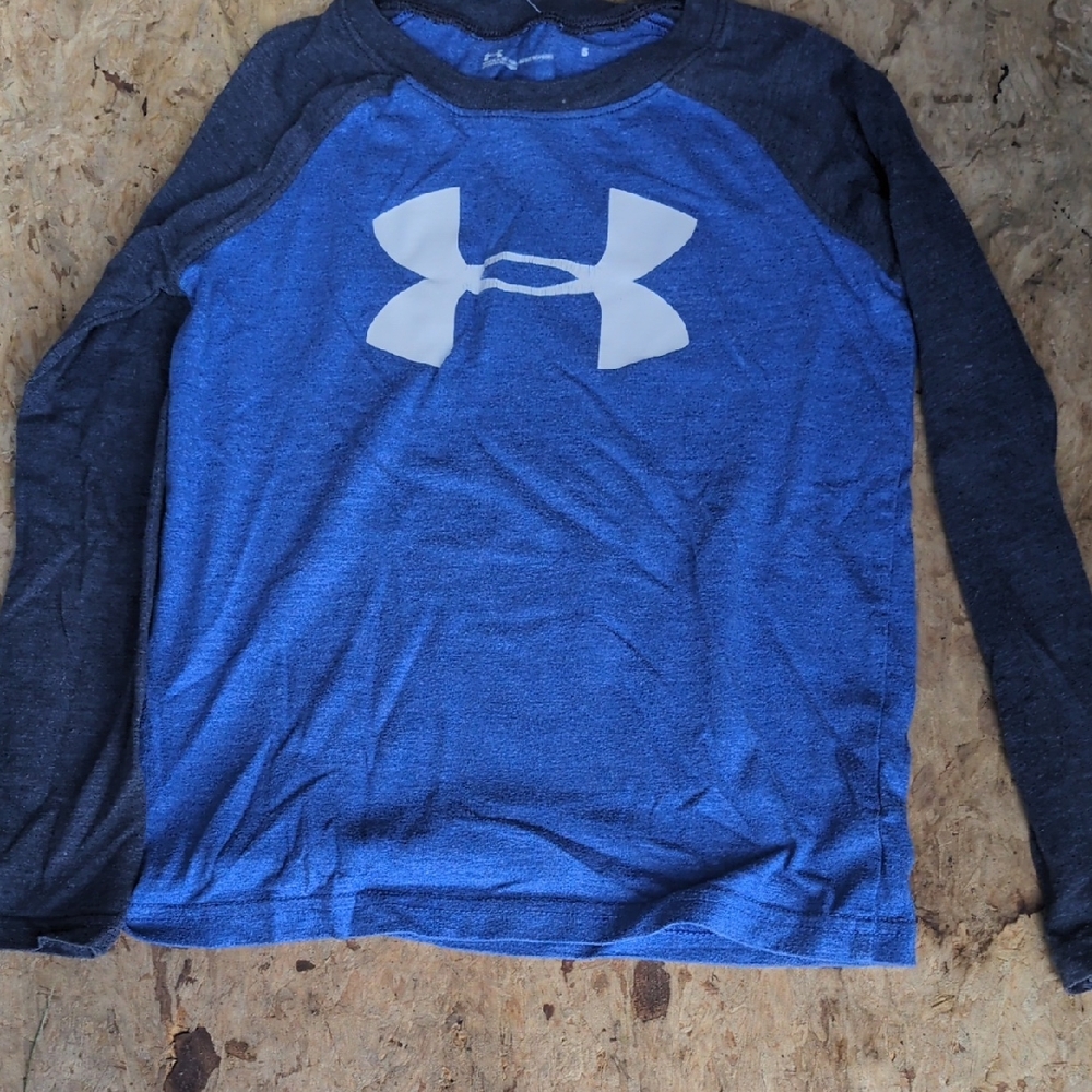 Under Armour Two-Tone Blue and Gray Long Sleeve Shirt